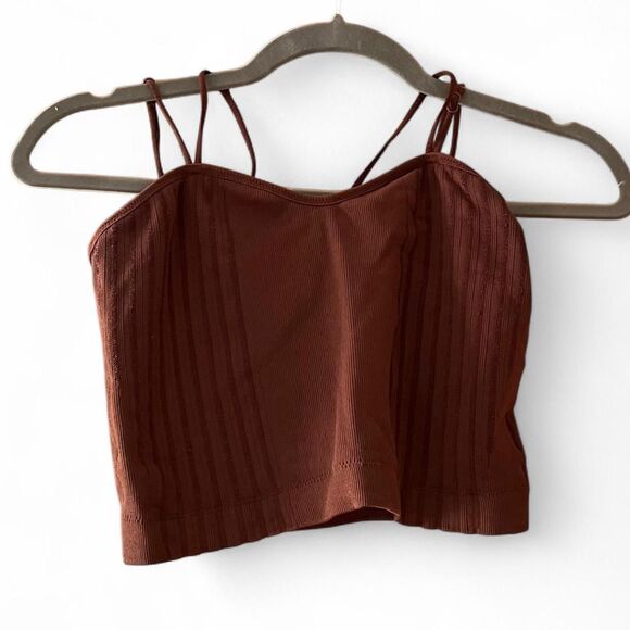 Buckle Tops - Buckle Women's Brown Crop-top